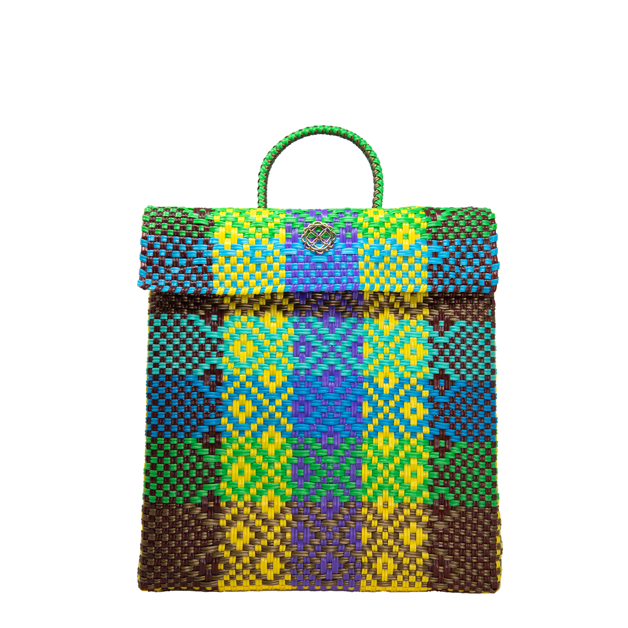 Backpack Yellow Aztec – Lola's Bag