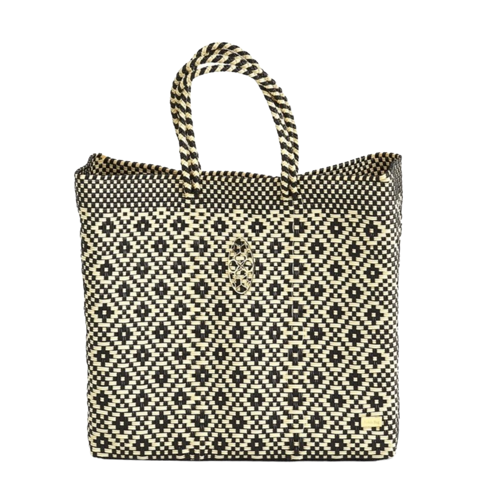 NEW LOLA\'S BAG women\'s small handmade aztec backpack in beige/black NEW LOLA main image 2