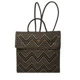 Backpack Black Gold Chevron