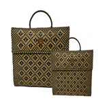 Backpack Black Gold Aztec