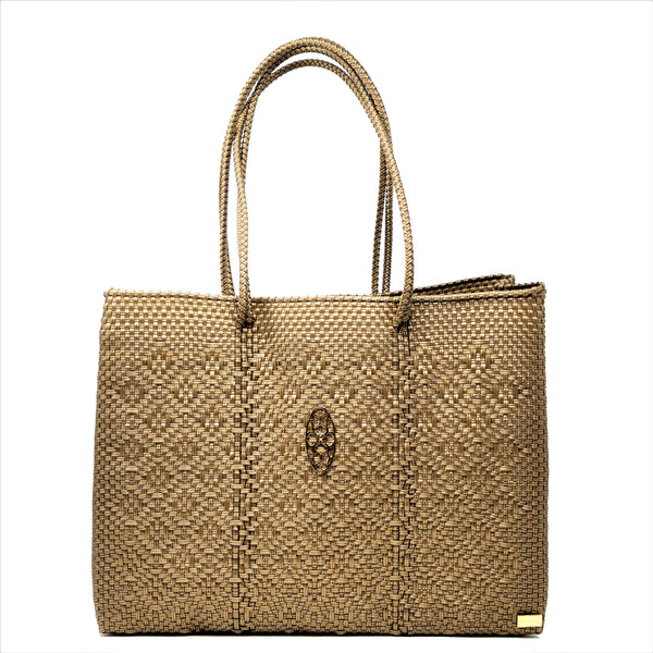 TRAVEL GOLD TOTE WITH CLUTCH