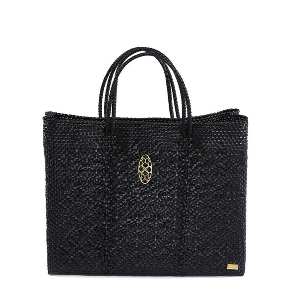 TRAVEL BLACK TOTE WITH CLUTCH BAG