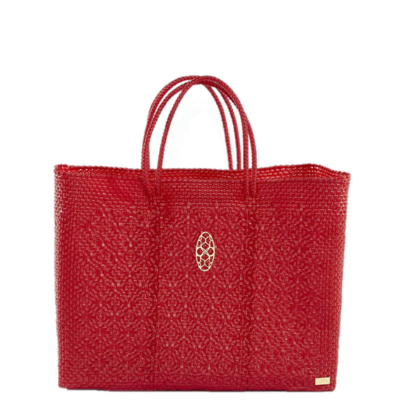 TRAVEL RED TOTE BAG AND CLUTCH