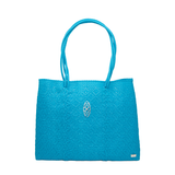 TRAVEL SEA BLUE TOTE WITH CLUTCH