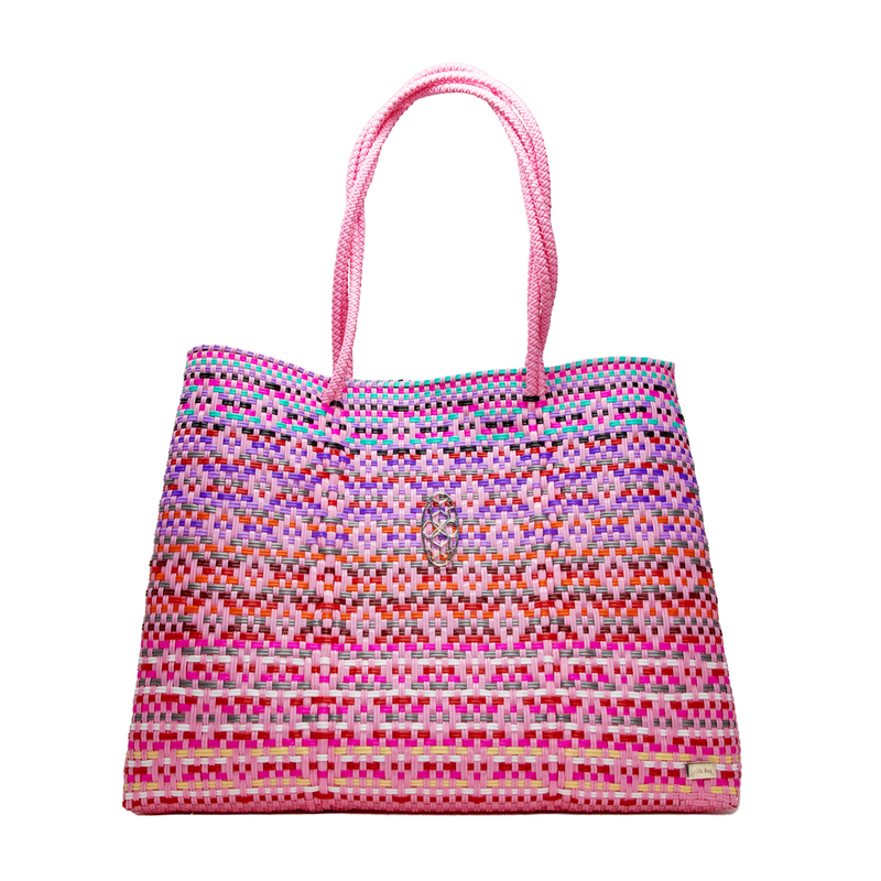 TRAVEL PINK / COLORS TOTE WITH CLUTCH