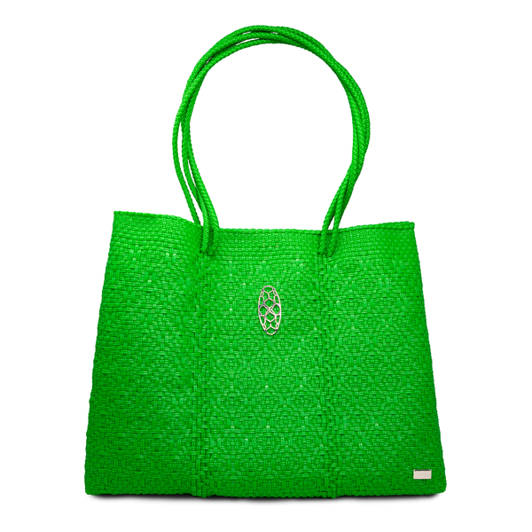 TRAVEL GREEN TOTE WITH CLUTCH