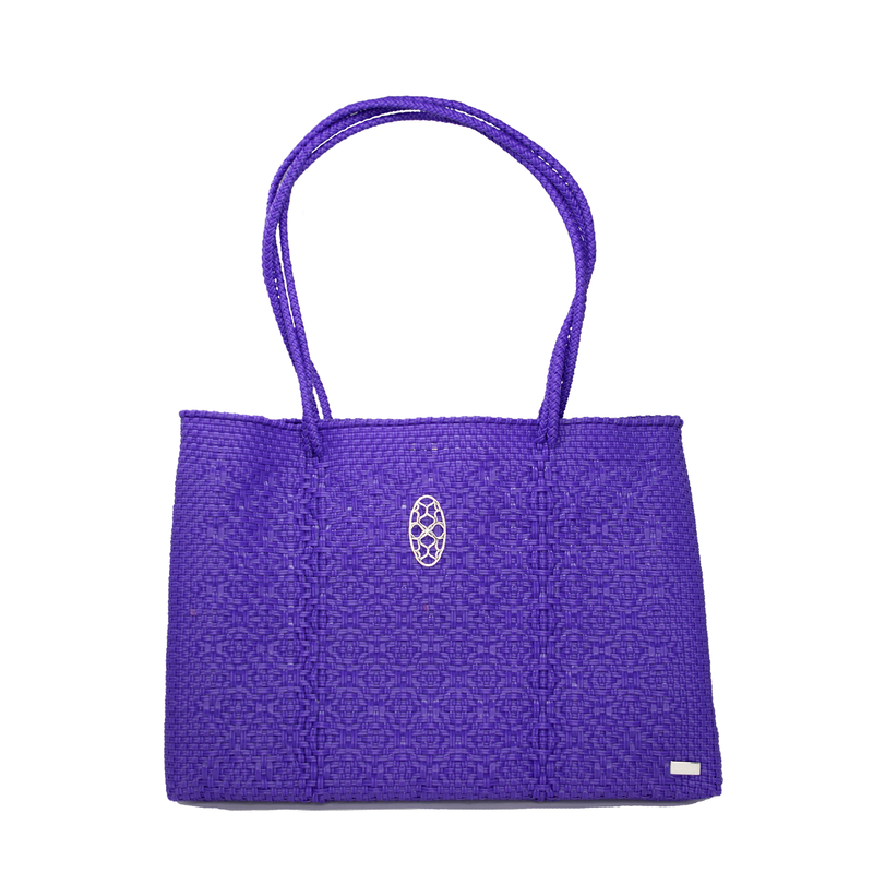 TRAVEL PURPLE TOTE WITH CLUTCH