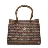TRAVEL TAUPE GOLD TOTE WITH CLUTCH