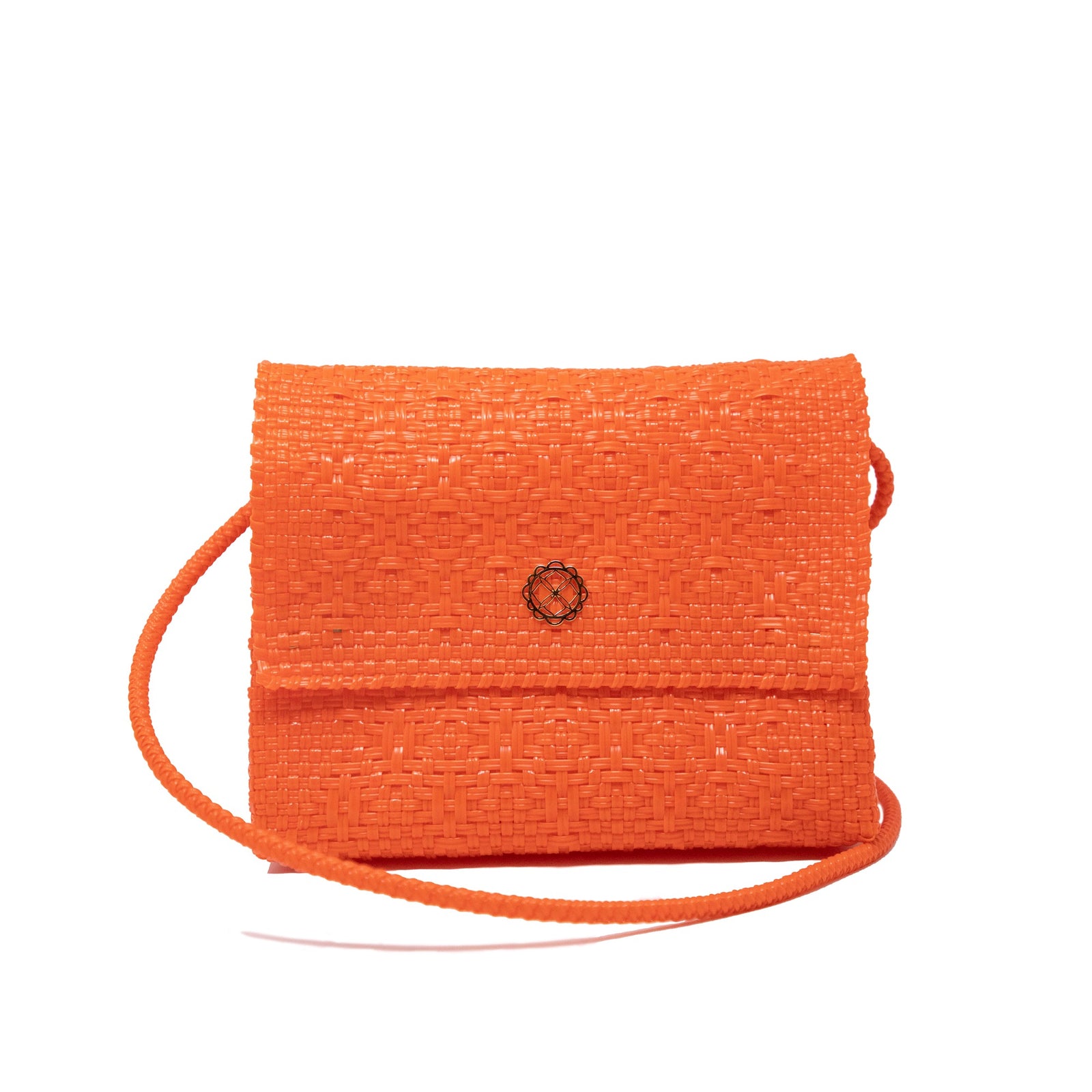 Crossbody Orange Long Braided Strap – Lola display picture 3