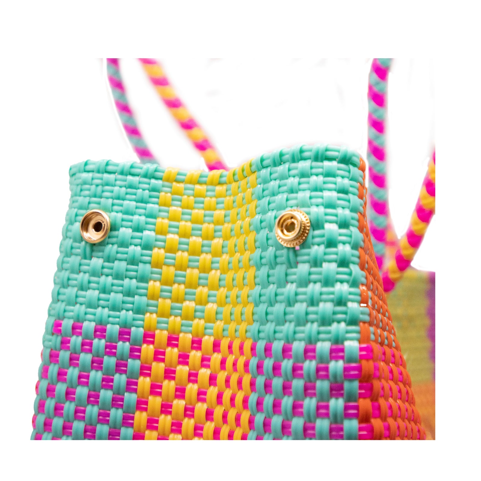 TRAVEL SQUARE COLORFUL TOTE BAG WITH CLUTCH – Lola's Bag