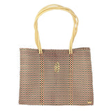 TRAVEL CHECKERED TOTE WITH CLUTCH