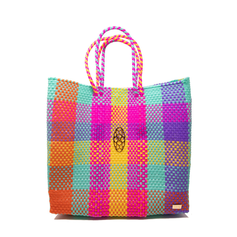 Mexican Tote Bag. Recycled Plastic Bag. Mexican Bag With 