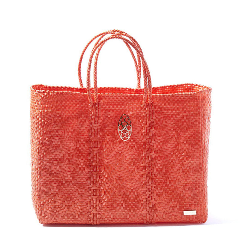 TRAVEL ORANGE TOTE WITH CLUTCH
